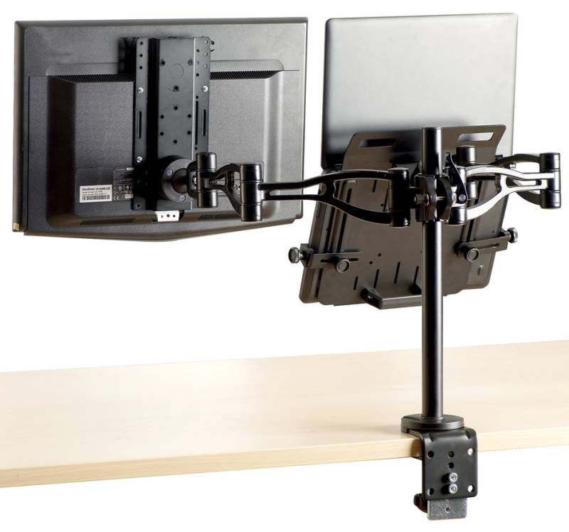 Fellowes Doppel-Monitorarm Vista, schwarz von Fellowes