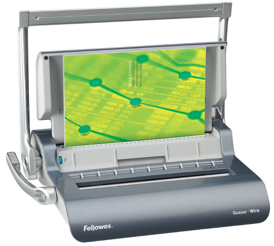 Fellowes Drahtbindegerät Quasar Wire, anthrazit-glänzend von Fellowes