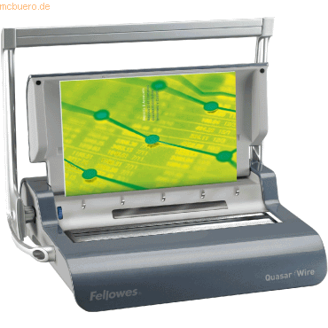 Fellowes Drahtbindegerät Quasar Wire A4 manuell graublau Fellowes Drahtbindegerät Quasar Wire A4 manuell graublau von Fellowes