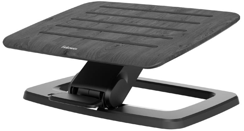 Fellowes Fußstütze Hana Series, Echtholzoberfläche, schwarz von Fellowes