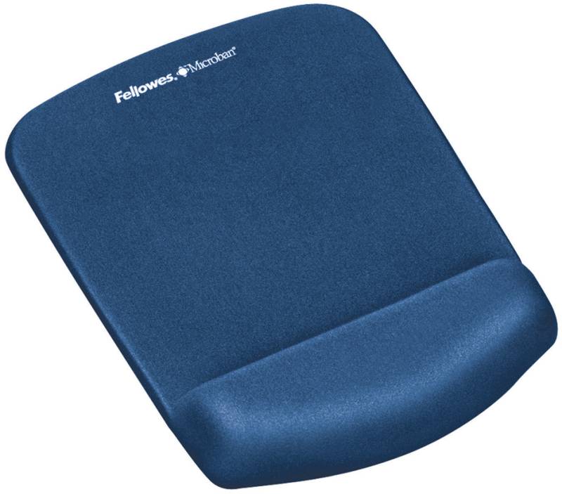 Fellowes Handgelenkauflage PlushTouch mit Mauspad, blau von Fellowes