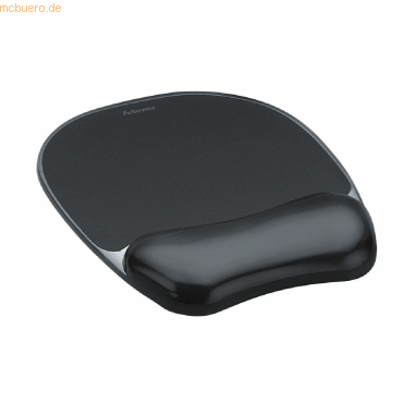 Fellowes Handgelenkauflage mit Maus-Pad Crystal Gel schwarz von Fellowes