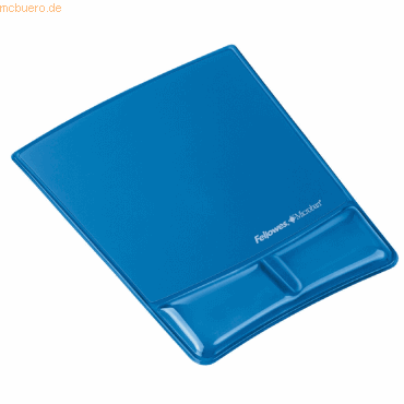 Fellowes Handgelenkauflage mit Mauspad Crystals blau von Fellowes