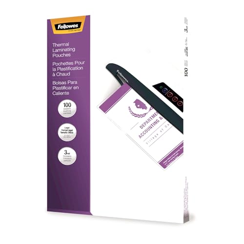 Fellowes Hot Laminierfolien 3 mm 100 Pack farblos von Fellowes