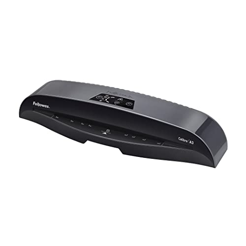 Fellowes Laminiergerät Calibre A3 für 80-125 Micron Folien, nur 60 Sek. Aufwärmzeit, staufreies Laminieren, für Büro und Home Office, inkl. 10 gratis A4 Folien von Fellowes