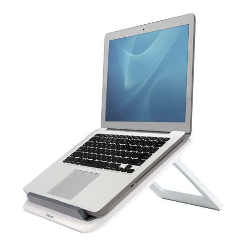 Fellowes Laptop Ständer I-Spire Quick Lift - Laptop Ständer faltbar für Laptops bis 17 Zoll (43,18 cm) - Laptop Ständer weiß von Fellowes