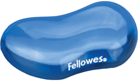 Fellowes Maus-Handgelenkauflage Crystals Gel, blau von Fellowes