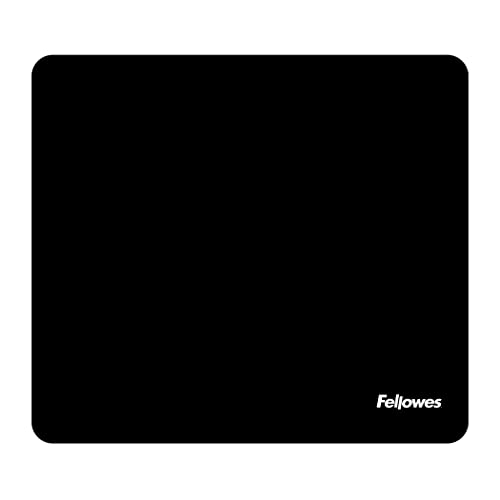 Fellowes Mauspad Earth Series - aus 85% recyceltem Material - für Zuhause und Büro - Mausmatte mit Rutschfester Unterseite für optisch und Lasermäuse - schwarz - 1 Stück von Fellowes