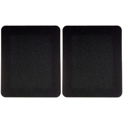 Fellowes Mauspad aus Schaumstoff, Mousepad mit Rutschfester Unterseite, langlebige Polyesteroberfläche, aus 50% recyceltem Material, Maße: 18,6 x 22,4 x 0,6 cm, Farbe: schwarz (Packung mit 2) von Fellowes