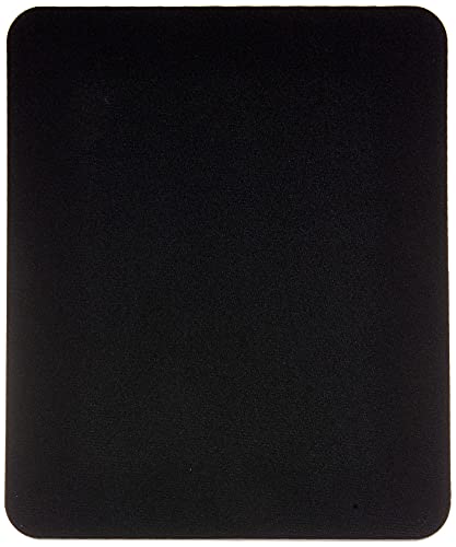 Fellowes Mauspad aus Schaumstoff, Mousepad mit Rutschfester Unterseite, langlebige Polyesteroberfläche, aus 50% recyceltem Material, Maße: 18,6 x 22,4 x 0,6 cm, Farbe: schwarz von Fellowes