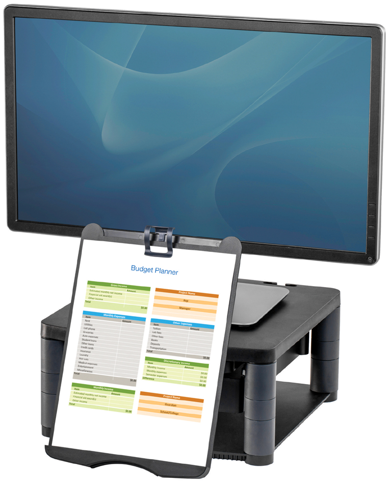 Fellowes Monitorständer Premium Plus, schwarz von Fellowes