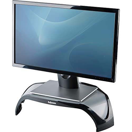 Fellowes Monitorständer Smart Suites, höhenverstellbar, für Monitore bis 21 Zoll (53,34 cm) BZW. 10 kg, platzsparende dreieckige Form, perfekt für das Home Office von Fellowes