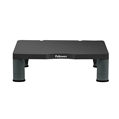 Fellowes Monitorständer Standard, höhenverstellbar, ergonomisch, sehr stabil für alle Arten von Monitoren bis 21 Zoll von Fellowes