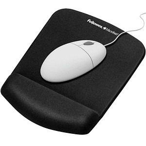 Fellowes Mousepad mit Handgelenkauflage PlushTouch schwarz von Fellowes