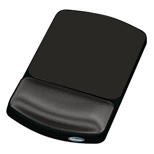 Fellowes Mousepad mit Handgelenkauflage Premium Gel höhenverstellbar schwarz von Fellowes