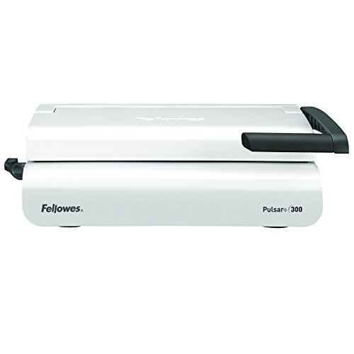 Fellowes Plastikbindegerät A4 Pulsar+ 300 für Büros, mit Dokumentmessfunktion, Bindeleistung 300 Blatt, Stanzleistung 20 Blatt, inkl. Starterset (Binderücken & Deckblätter) von Fellowes