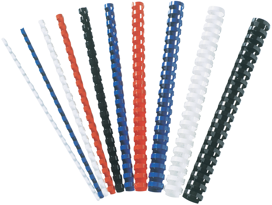 Fellowes Plastikbinderücken, DIN A4, 21 Ringe, 10 mm, blau von Fellowes