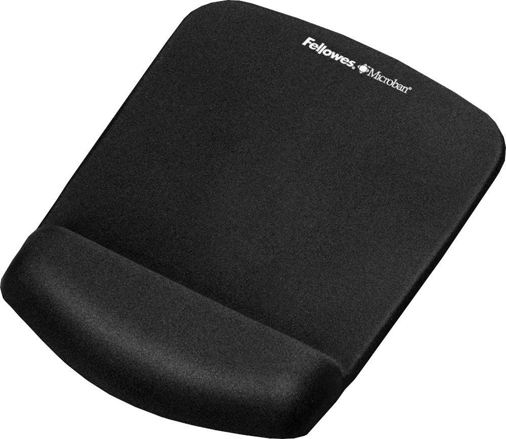 Fellowes PlushTouch - Mauspad mit Handgelenkpolsterkissen - Schwarz (9252003) von Fellowes