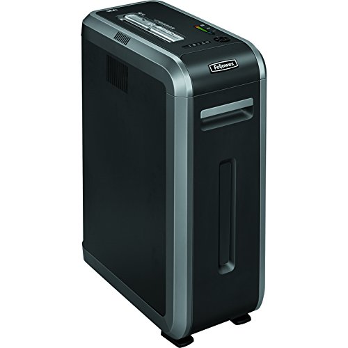 Fellowes Powershred 125i 100% Anti-Stau Aktenvernichter, Schneidleistung: 18 Blatt (Streifenschnitt) schwarz/Silber von Fellowes