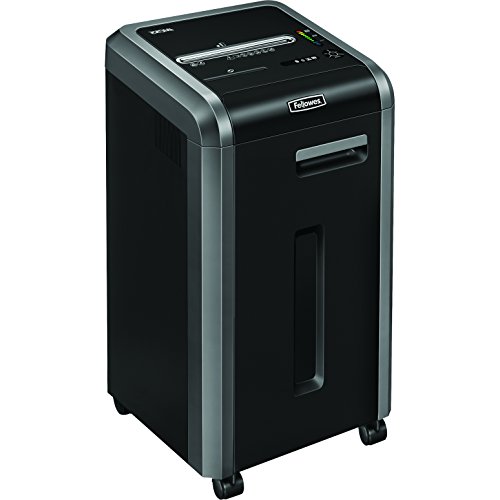 Fellowes Powershred 225Mi 100% Anti-Stau Aktenvernichter, Schneidleistung: 16 Blatt (Microcut), schwarz/Silbergrau von Fellowes