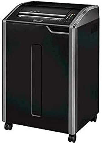 Fellowes Powershred 485Ci 100% Anti-Stau Aktenvernichter, Schneidleistung: 30-32 Blatt (Partikelschnitt) schwarz/Silber von Fellowes