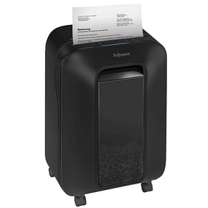Fellowes Powershred LX200 Aktenvernichter mit Partikelschnitt P-4, 4 x 12 mm, bis 12 Blatt, schwarz von Fellowes