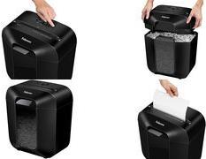 Fellowes Powershred LX25 Aktenvernichter mit Partikelschnitt P-4, 4 x 37 mm, bis 6 Blatt, weiß (100109815) von Fellowes