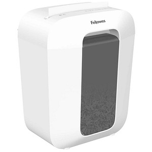 Fellowes Powershred LX50 Aktenvernichter mit Partikelschnitt P-4, 4 x 37 mm, bis 9 Blatt, weiß von Fellowes