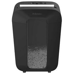 Fellowes Powershred LX70 Aktenvernichter mit Partikelschnitt P-4, 4 x 40 mm, bis 11 Blatt, schwarz von Fellowes