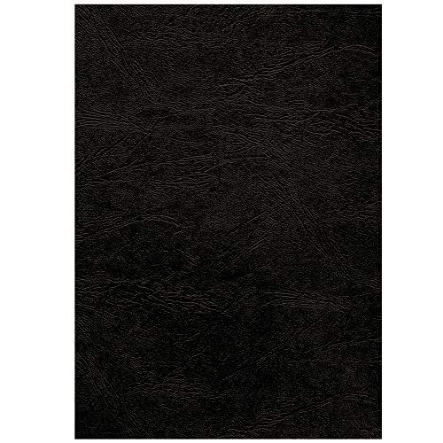 Fellowes Präsentationsdeckblätter Delta (Lederstruktur), 250g/m², schwarz von Fellowes