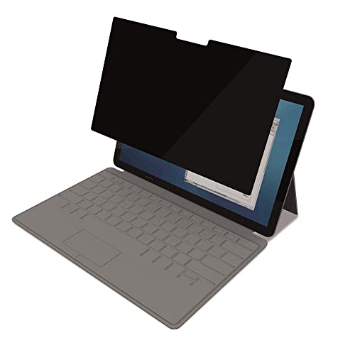 Fellowes PrivaScreen Blickschutzfilter und Bildschirmschutz für Surface Pro 3/4 (Slim) - Einfach anbringen und abnehmen mit Quick Reveal Tabs, schwarz von Fellowes