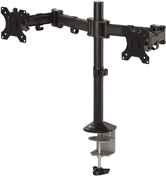 Fellowes Reflex Dual Monitor Arm - Befestigungskit - einstellbarer Arm - für 2 Monitore - Metall - Schwarz, RAL 9017 - Bildschirmgröße: bis zu 68,6 cm (bis zu 68,60cm (27) ) - Tischmontage (8502601) von Fellowes