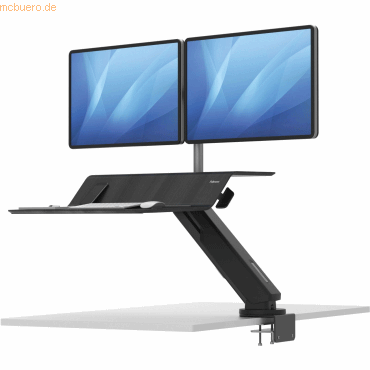 Fellowes Sitz-Steh Workstation Lotus RT höhenverstellbar für 2 Monitor von Fellowes