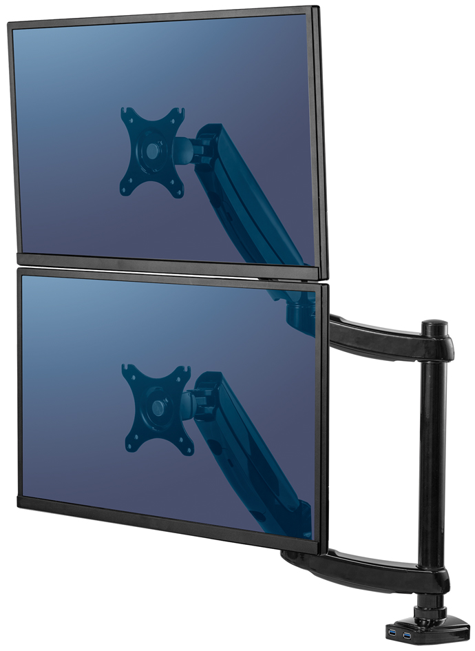 Fellowes TFT-/LCD-Doppel-Monitorarm Platinum Series,vertikal von Fellowes