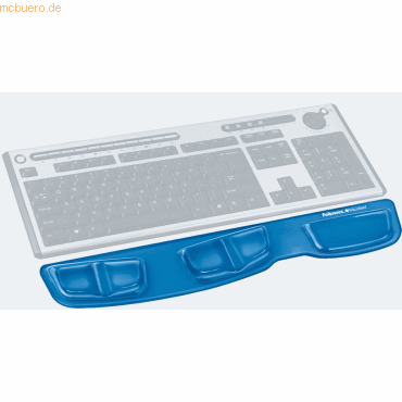 Fellowes Tastatur-Handgelenkauflage Crystals blau von Fellowes