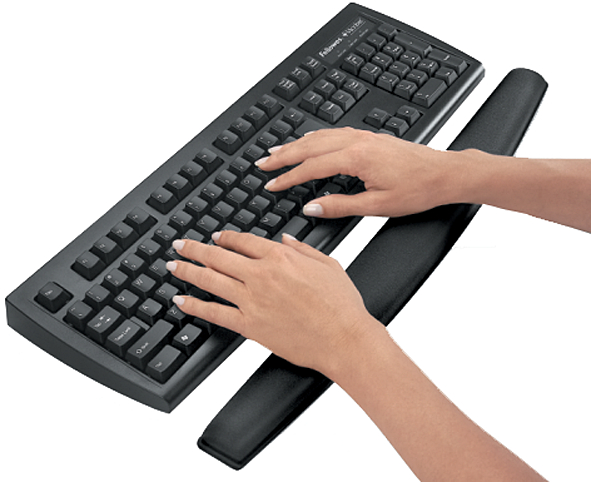 Fellowes Tastatur-Handgelenkauflage Memory Foam, schwarz von Fellowes
