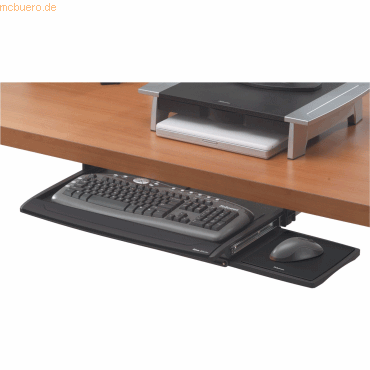 Fellowes Tastaturschublade OfficeSuite 365x605x75mm schwarz/silber von Fellowes