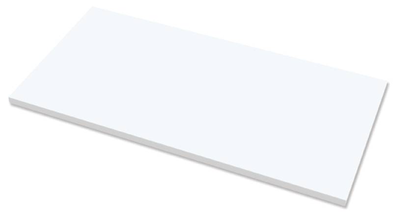 Fellowes Tischplatte, (B)1.200 x (T)800 x (H)25 mm, weiß von Fellowes