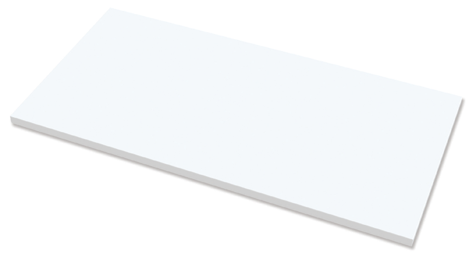 Fellowes Tischplatte, (B)1.600 x (T)800 x (H)25 mm, weiß von Fellowes