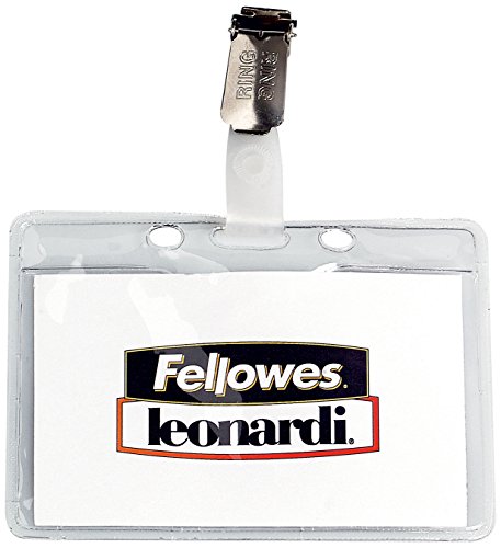 Fellowes portabadge Kristal Metall Clips, transparent von Fellowes