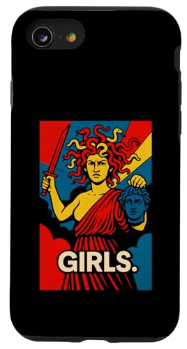 Girls Medusa Feminist Greek Mythology Art Hülle für iPhone SE (2020) / 7 / 8 von Feminism Greek Goddess Medusa Gorgon Gorgo