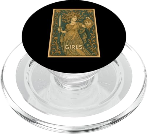 Girls Medusa Feminist Greek Mythology Art PopSockets PopGrip für MagSafe Girls Medusa Feminist Greek Mythology Art PopSockets PopGrip für MagSafe von Feminism Greek Goddess Medusa Gorgon Gorgo