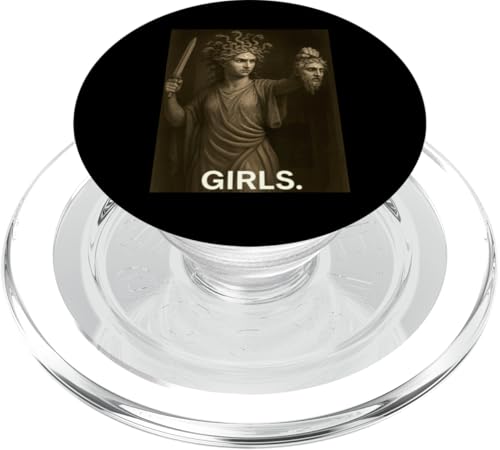 Girls Medusa Feminist Greek Mythology Art PopSockets PopGrip für MagSafe Girls Medusa Feminist Greek Mythology Art PopSockets PopGrip für MagSafe von Feminism Greek Goddess Medusa Gorgon Gorgo