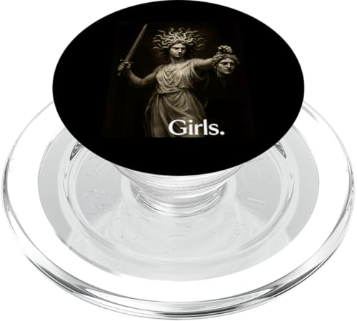 Girls Medusa Feminist Greek Mythology Art PopSockets PopGrip für MagSafe Girls Medusa Feminist Greek Mythology Art PopSockets PopGrip für MagSafe von Feminism Greek Goddess Medusa Gorgon Gorgo