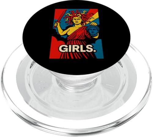 Girls Medusa Feminist Greek Mythology Art PopSockets PopGrip für MagSafe Girls Medusa Feminist Greek Mythology Art PopSockets PopGrip für MagSafe von Feminism Greek Goddess Medusa Gorgon Gorgo