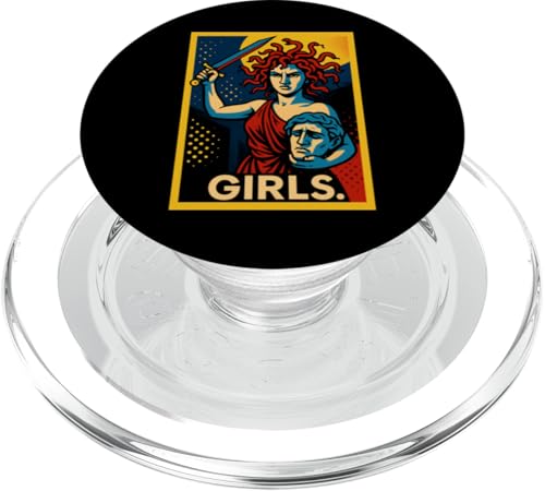 Girls Medusa Feminist Greek Mythology Art PopSockets PopGrip für MagSafe Girls Medusa Feminist Greek Mythology Art PopSockets PopGrip für MagSafe von Feminism Greek Goddess Medusa Gorgon Gorgo