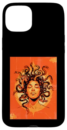 Greek Mythology Medusa Orange Feminist Graphic Hülle für iPhone 15 Plus Greek Mythology Medusa Orange Feminist Graphic Hülle für iPhone 15 Plus von Feminism Greek Goddess Medusa Gorgon Gorgo