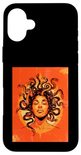 Greek Mythology Medusa Orange Feminist Graphic Hülle für iPhone 16 Plus Greek Mythology Medusa Orange Feminist Graphic Hülle für iPhone 16 Plus von Feminism Greek Goddess Medusa Gorgon Gorgo
