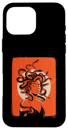 Greek Mythology Medusa Orange Feminist Graphic Hülle für iPhone 16 Pro Max Greek Mythology Medusa Orange Feminist Graphic Hülle für iPhone 16 Pro Max von Feminism Greek Goddess Medusa Gorgon Gorgo