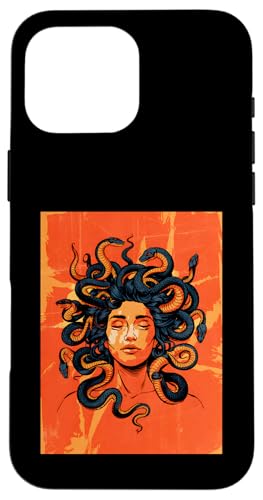 Greek Mythology Medusa Orange Feminist Graphic Hülle für iPhone 16 Pro Max Greek Mythology Medusa Orange Feminist Graphic Hülle für iPhone 16 Pro Max von Feminism Greek Goddess Medusa Gorgon Gorgo